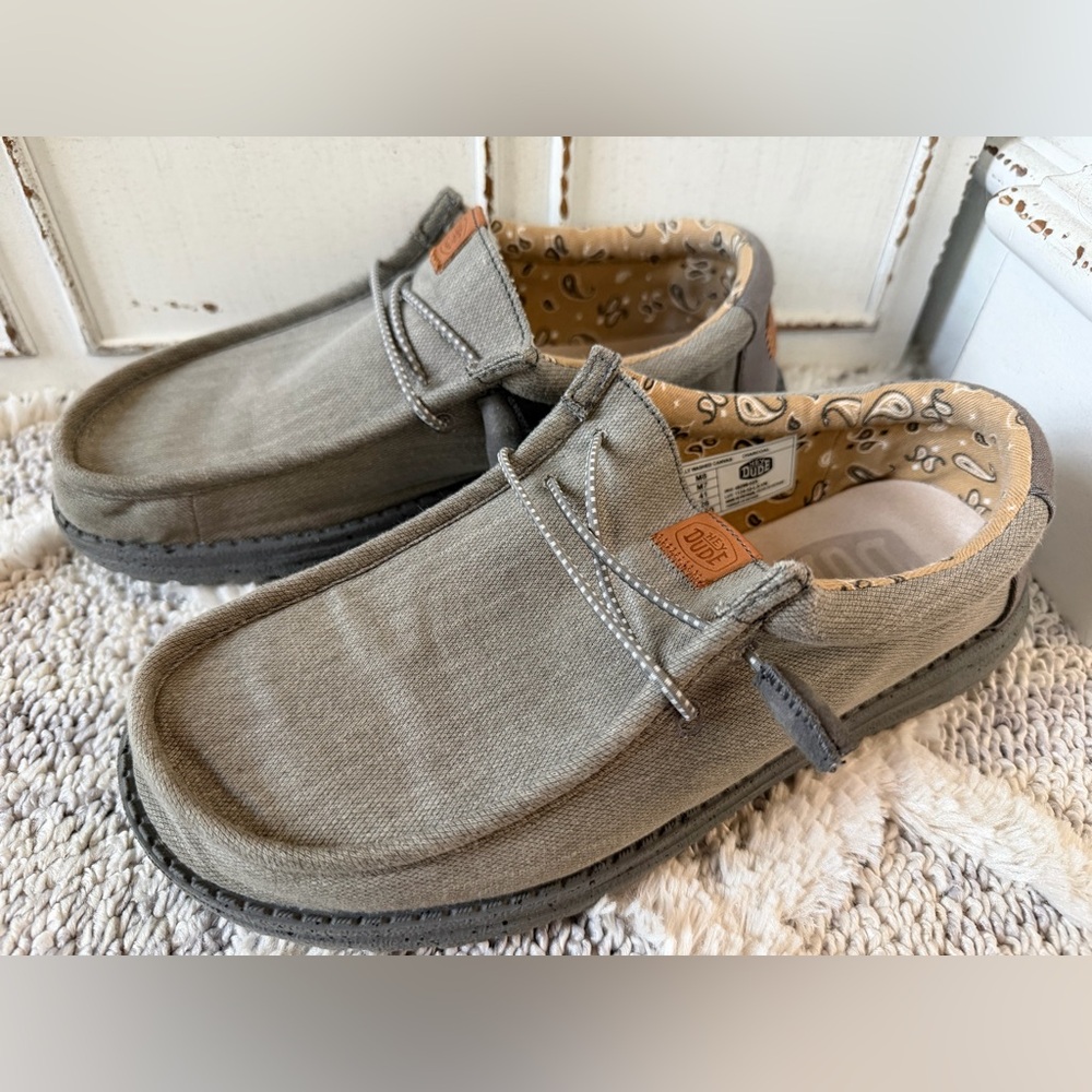 HEYDUDE Men's Wally Washed Canvas Slip-on
